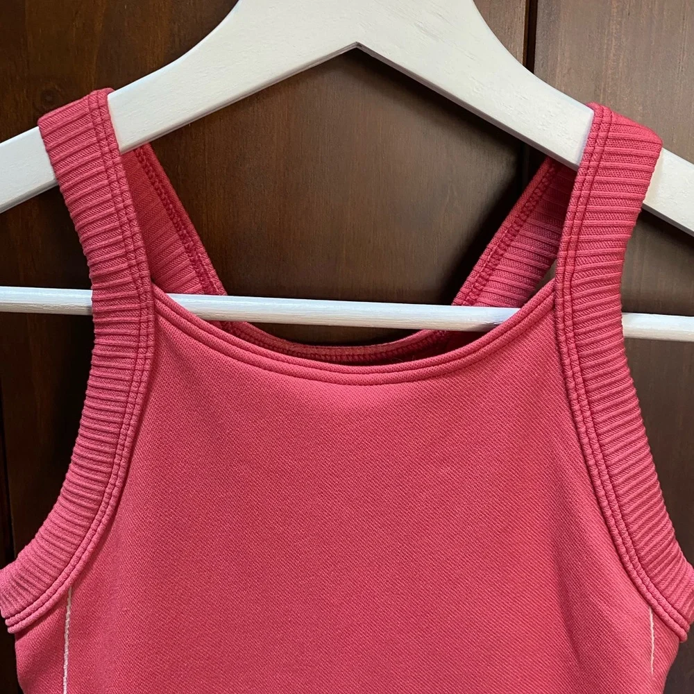 Nike Pink High Neck Tank with Built in Bra (Size XS/S)